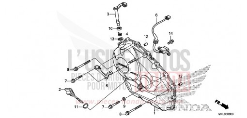 PANNEAU CARTER-MOTEUR D. (NC750XA) NC750XAK de 2019